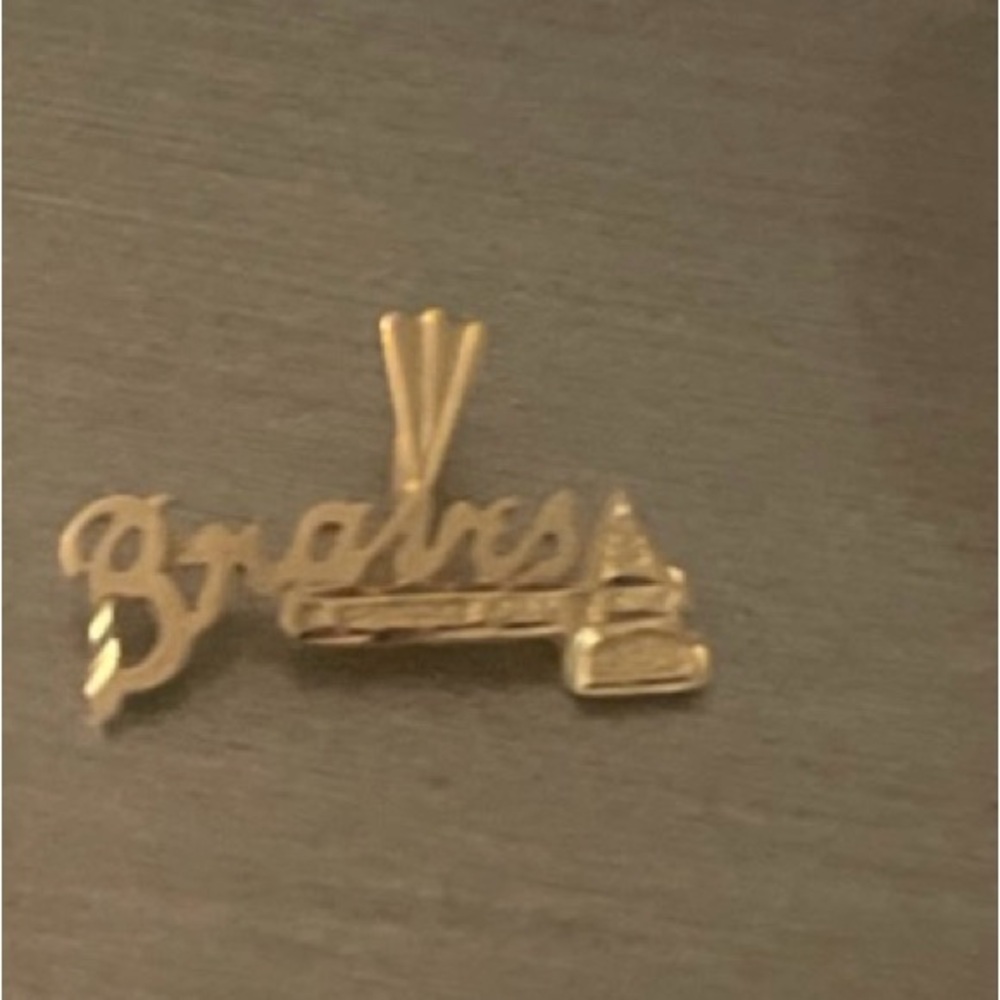 Gold Braves Pendant